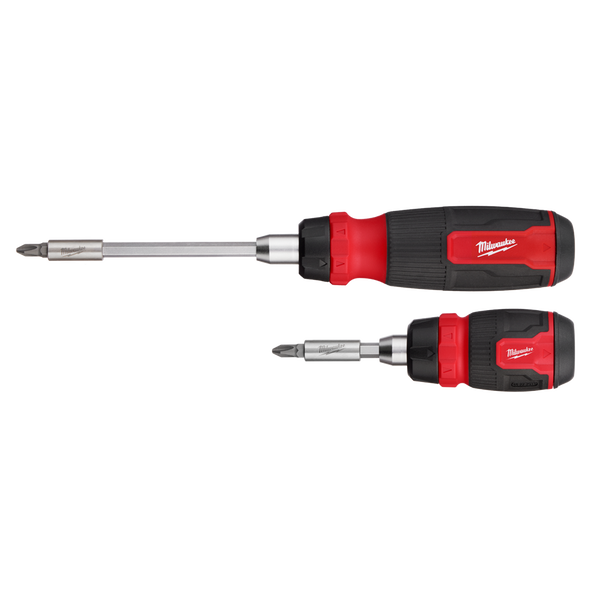 Milwaukee 2pc 14 in 1 Ratcheting Multi Bit and 8 in 1 Ratcheting