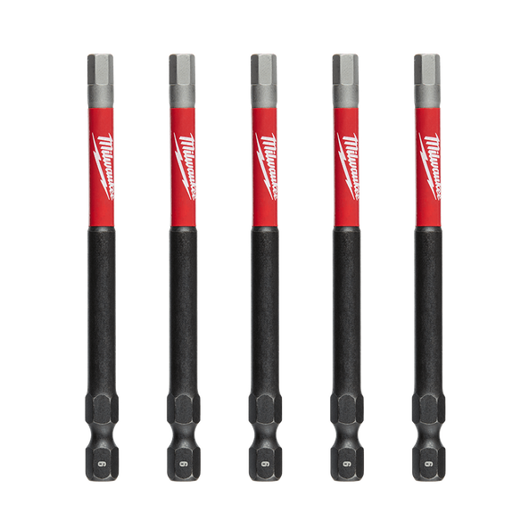 SHOCKWAVE™ Power Bit Hex 6mm 89mm (3-1/2") 5 Pack, , hi-res