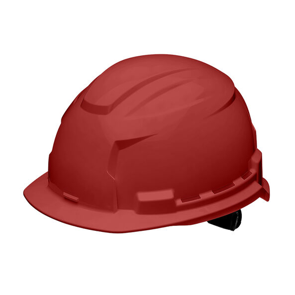 BOLT 100 Red Unvented Hard Hat, Red, hi-res