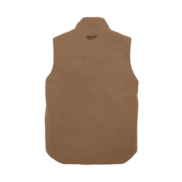 GRIDIRON Sherpa Lined Vest Brown - S, Brown, hi-res
