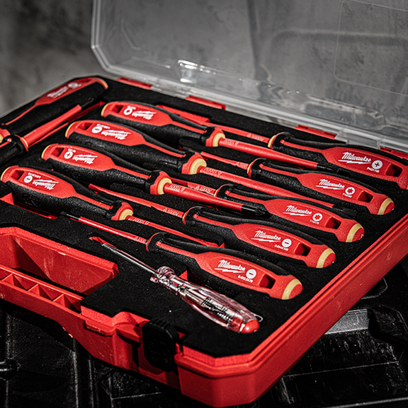 12 Piece VDE Screwdriver Set, , hi-res