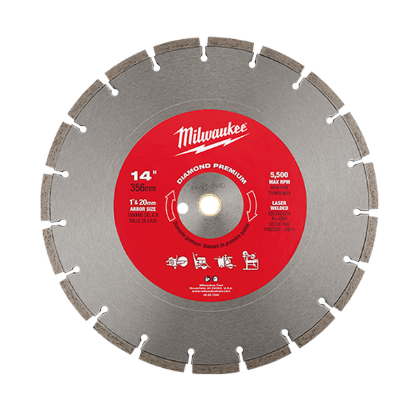 356mm (14") SteelHead™ Diamond Cut-Off Blade