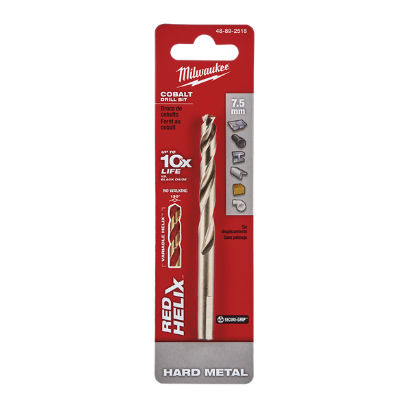 Red Helix™ Cobalt Drill Bit 7.5mm