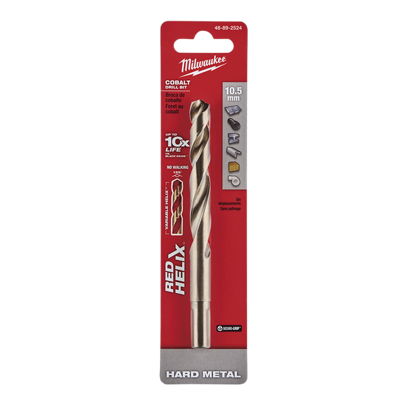 Red Helix™ Cobalt Drill Bit 10.5mm