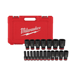 SHOCKWAVE Impact Duty™ 1/2" Drive 19PC SAE Deep 6 Point Impact Socket Set