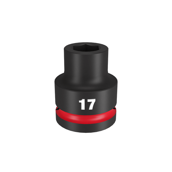 SHOCKWAVE™ 3/4" Drive 17mm Standard 6 Point Impact Socket, , hi-res