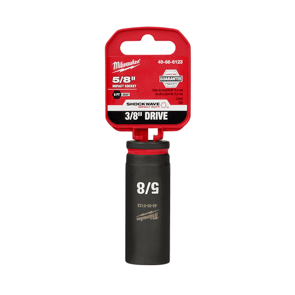 SHOCKWAVE™ 3/8" Drive 5/8" Deep 6 Point Impact Socket, , hi-res