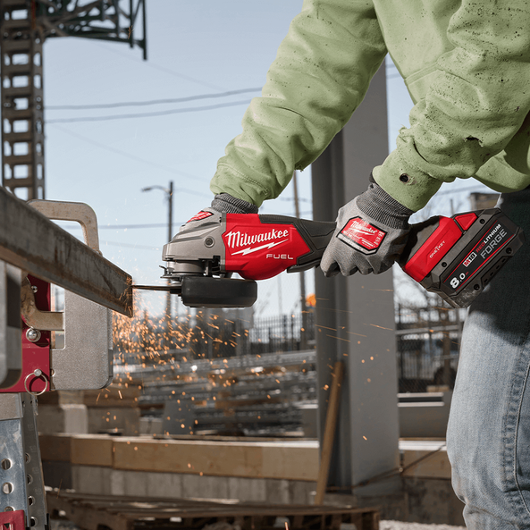 M18 FUEL™ ONE-KEY™ 125mm (5") High Speed Braking Angle Grinder with Deadman Paddle Switch (Tool Only), , hi-res