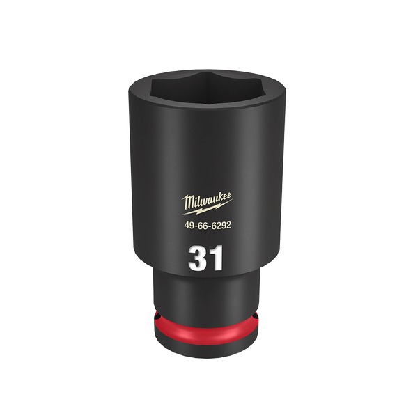 SHOCKWAVE™ 1/2" Drive 31mm Deep 6 Point Impact Socket, , hi-res