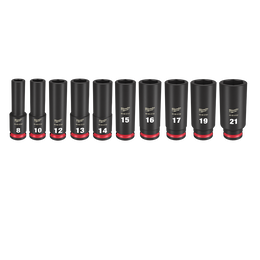 SHOCKWAVE™ 3/8" Drive 10PC Metric Deep 6 Point Impact Socket Set