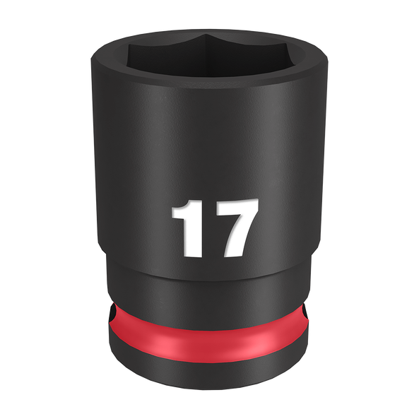 SHOCKWAVE™ 3/8" Drive 17mm Standard 6 Point Impact Socket, , hi-res