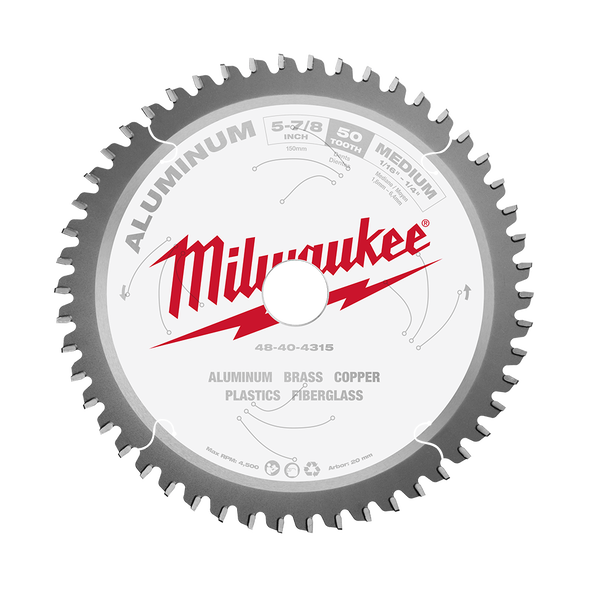 150mm (5-7/8") 50T Aluminium Circular Saw Blade, , hi-res