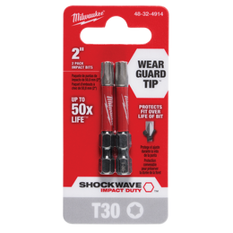 SHOCKWAVE&trade; Power Bit Torx&trade; T30 50mm (2&ldquo;) 2PK