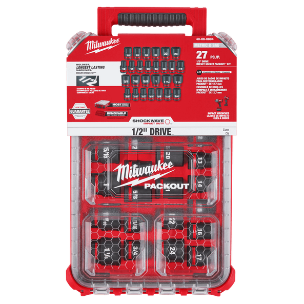 SHOCKWAVE™ 1/2"  Drive 27pce Metric + SAE Standard Impact Socket PACKOUT™ Set, , hi-res