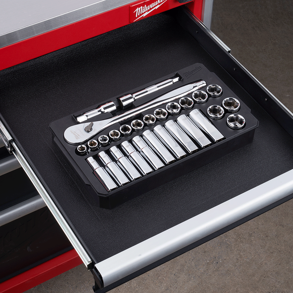 1/2" Drive 28PC Metric Socket Wrench Set, , hi-res