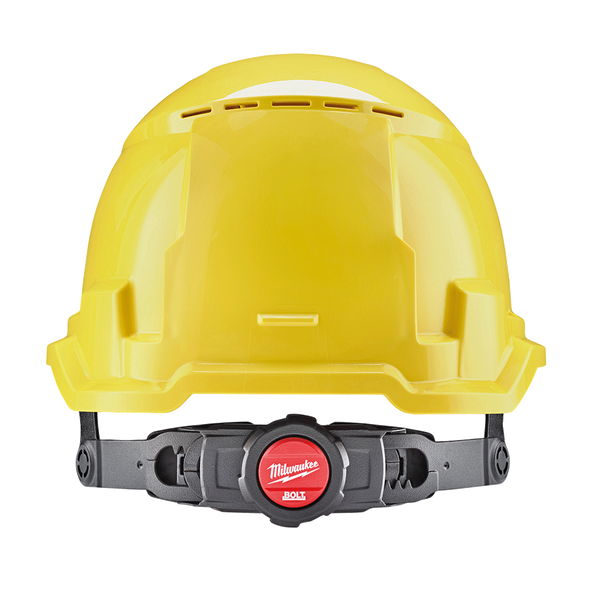 BOLT 100 Yellow Vented Hard Hat, Yellow, hi-res