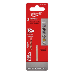 Red Helix™ Cobalt Drill Bit 1mm 2Pk