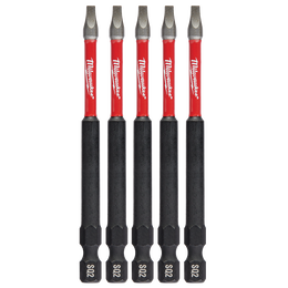 SHOCKWAVE&trade; Power Bit Square Recess #2 89mm (3 1/2&ldquo;) 5PK