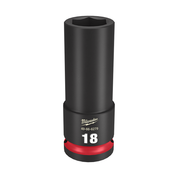SHOCKWAVE™ 1/2" Drive 18mm Deep 6 Point Impact Socket, , hi-res