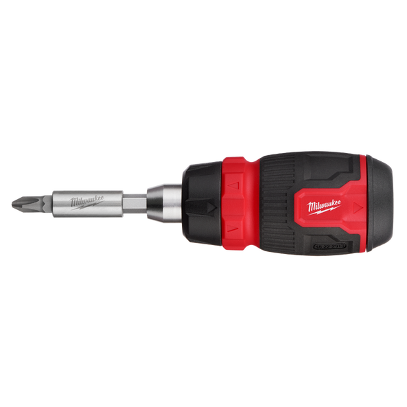 8-in-1 Ratcheting Compact Multi-Bit Screwdriver, , hi-res