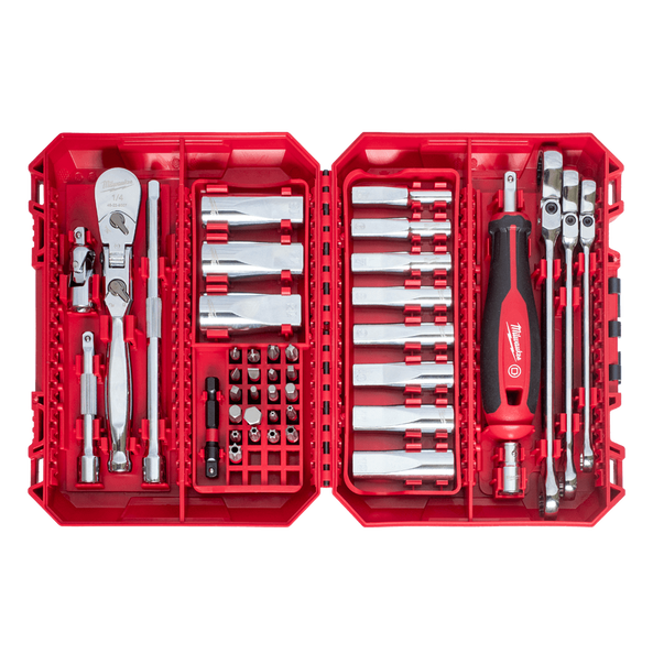 1/4" Drive 42pc Premium Metric Socket, Bit & Wrench Set, , hi-res