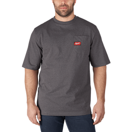 Heavy Duty Pocket Tee Short Sleeve Grey
