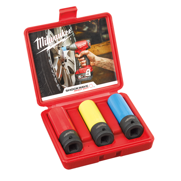 Milwaukee SHOCKWAVE Automotive Impact Socket Set 3Pc 4932451568
