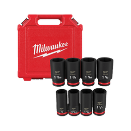 SHOCKWAVE™ 3/4" Drive 8PC SAE Deep 6 Point Impact Socket Set