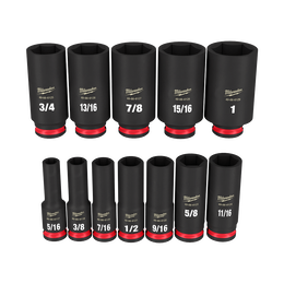 SHOCKWAVE™ 3/8" Drive 12PC SAE Deep 6 Point Impact Socket Set