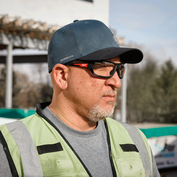 WORKSKIN Fitted Hat Blue - L/XL, Blue, hi-res