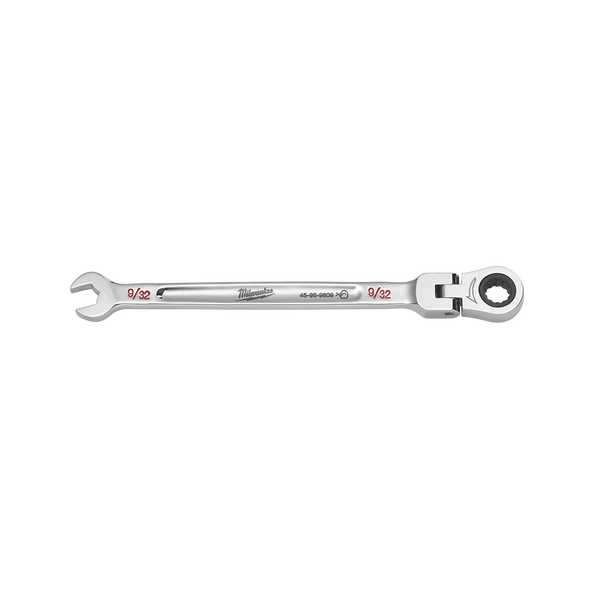 9/32''  SAE Flex Head Ratcheting Combination Wrench, , hi-res