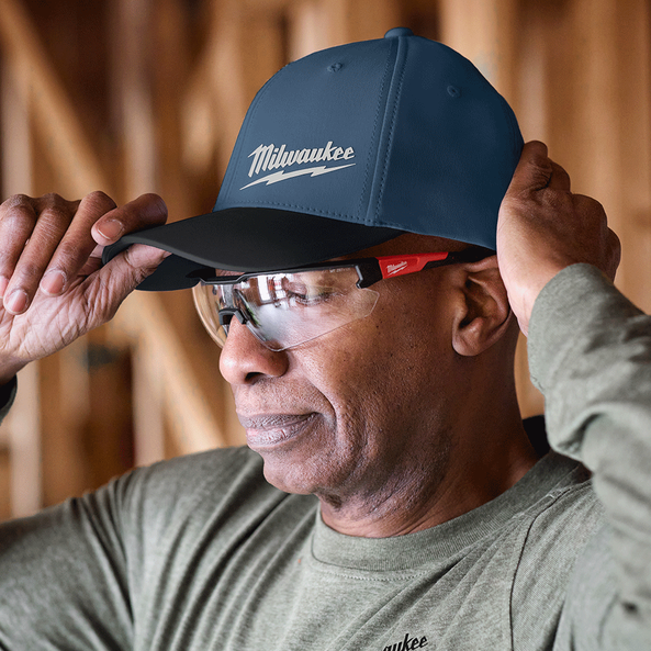 WORKSKIN Fitted Hat Blue - L/XL, Blue, hi-res