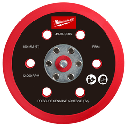 150mm Pressure Sensitive Adhesive Sander Backing Pad - Firm