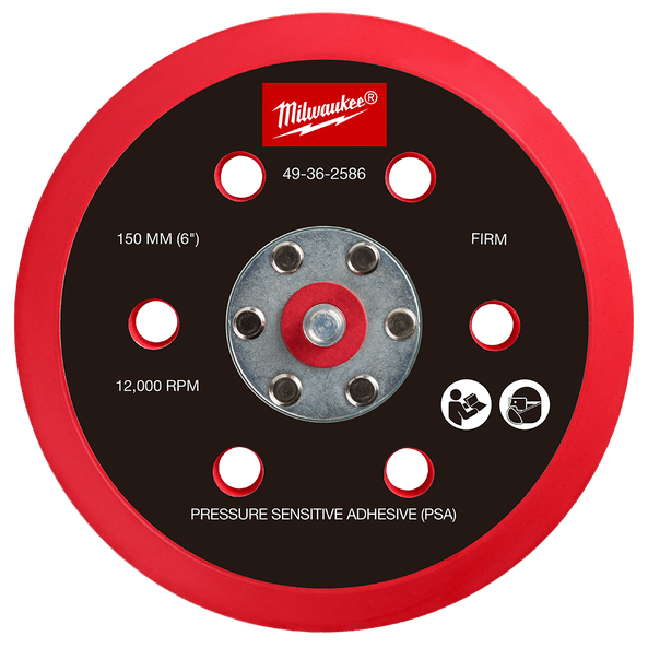 150mm Pressure Sensitive Adhesive Sander Backing Pad - Firm, , hi-res