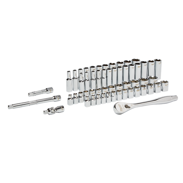 3/8" Drive 56pc Ratchet%20%26%20Socket Set – SAE%20%26%20Metric