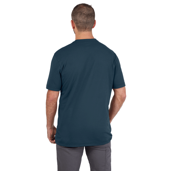 GRIDIRON Pocket Tee Short Sleeve Blue - S, Blue, hi-res