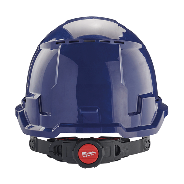 BOLT 100 Blue Vented Hard Hat, Blue, hi-res