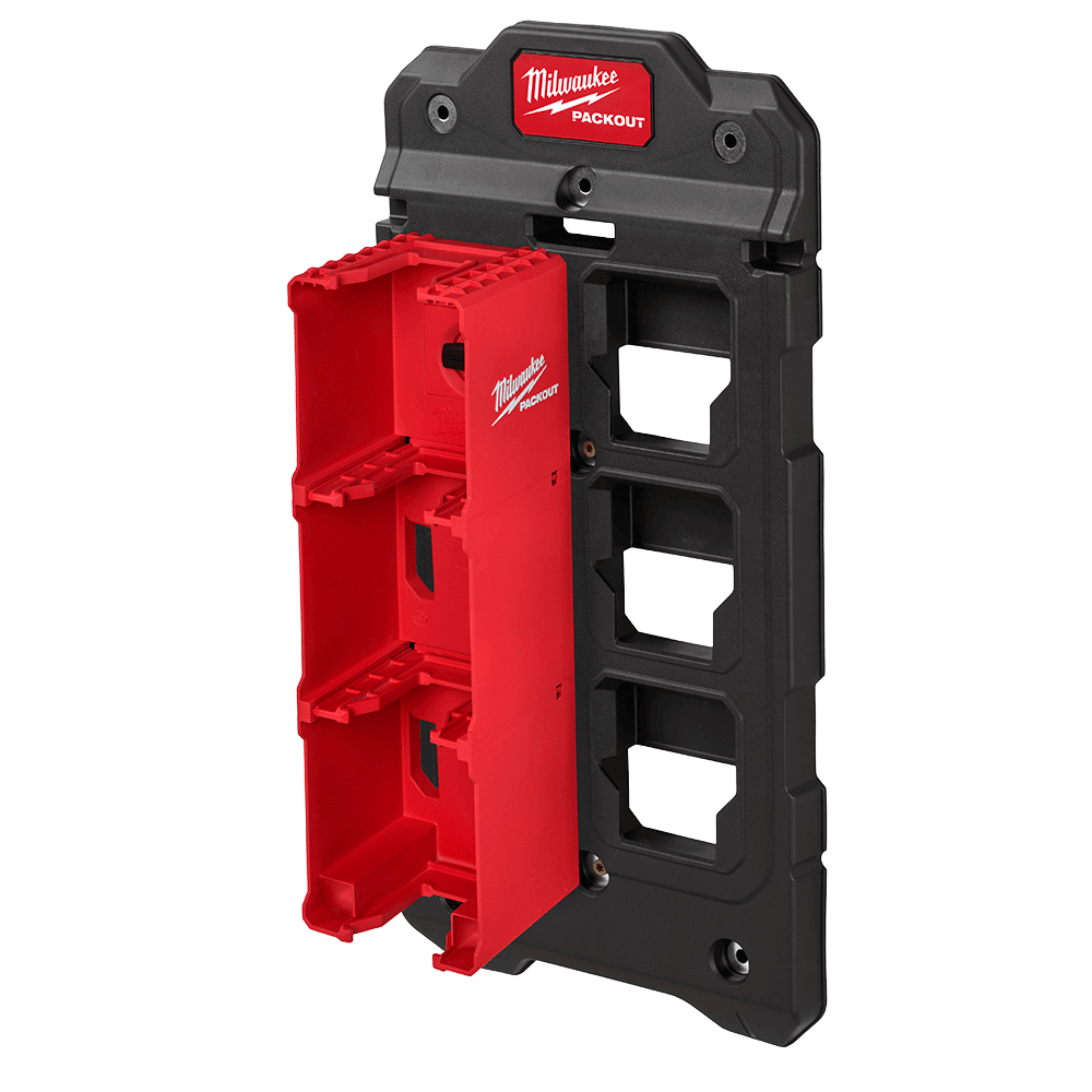 Milwaukee Packout Compact Tool Box Upper Insert – M18 Battery Rack & Organizer Tray