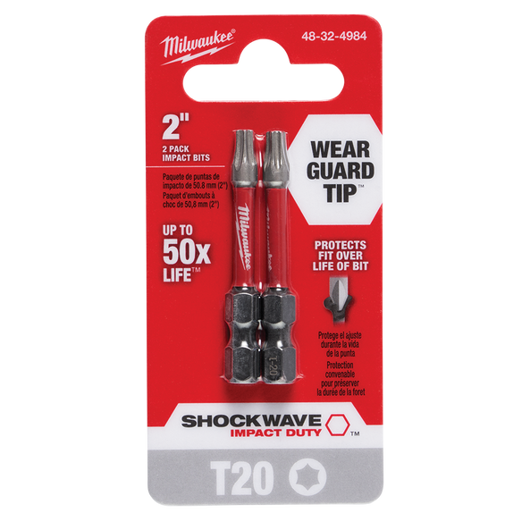 SHOCKWAVE™ Power Bit Torx™ T20 50mm (2“) 2PK, , hi-res