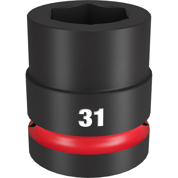 SHOCKWAVE™ 1" Drive 31mm Standard 6 Point Impact Socket, , hi-res