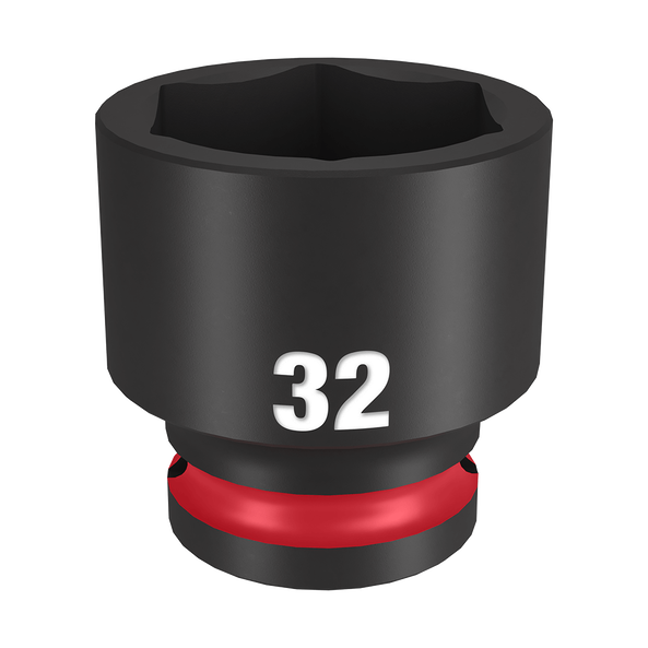 SHOCKWAVE™ 1/2" Drive 32mm Standard 6 Point Impact Socket, , hi-res