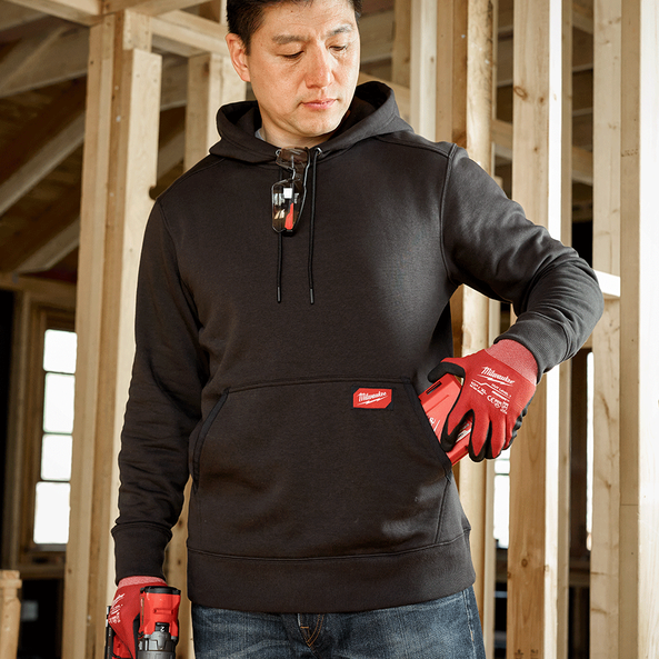 FREEFLEX Midweight Pullover Hoodie Black - S, Black, hi-res