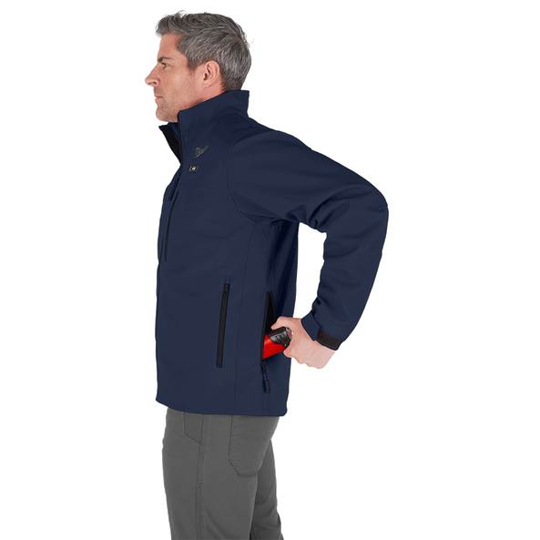 M12&trade; TOUGHSHELL&trade; Heated Jacket Blue - S, Blue, hi-res