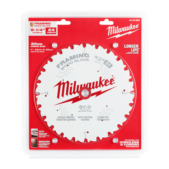 235mm (9 1/4") Framing 24T Circular Saw Blade