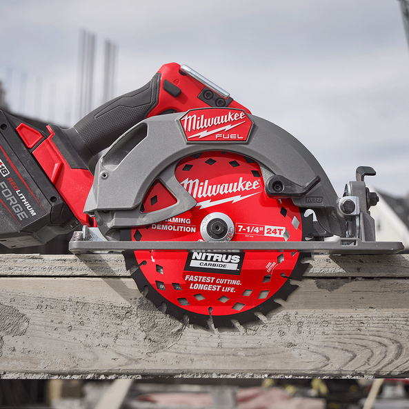 184mm (7-1/4") 24T NITRUS CARBIDE™ Circular Saw Blade Demolition/Framing, , hi-res