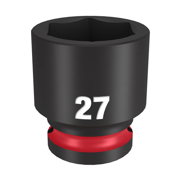 SHOCKWAVE™ 1/2" Drive 27mm Standard 6 Point Impact Socket, , hi-res