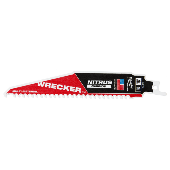 SAWZALL™ The WRECKER™ with NITRUS CARBIDE™ Teeth Demolition 150mm 6" 6TPI Blade 1 Pack, , hi-res