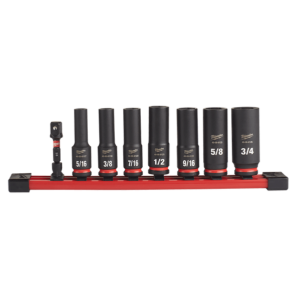 SHOCKWAVE™ 3/8" Drive 8PC SAE Deep 6 Point Impact Socket Set, , hi-res