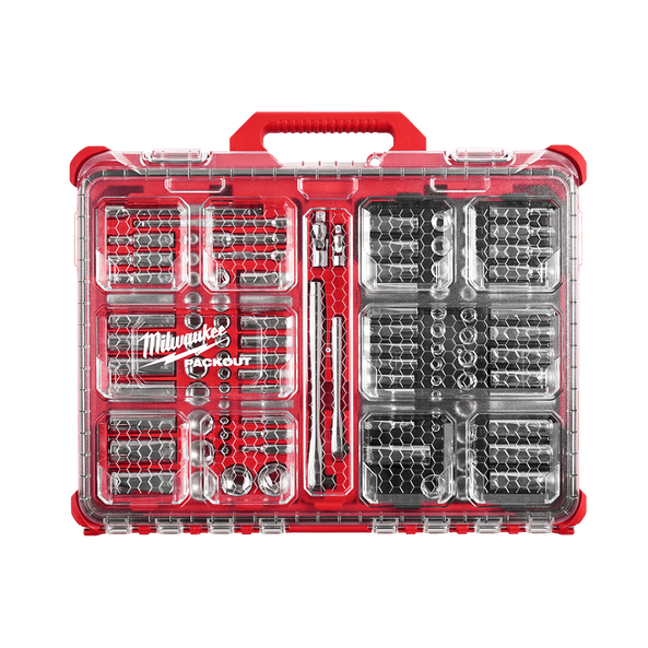 1/4" and 3/8" Drive 106 Piece Metric and SAE Ratchet and Socket Set with PACKOUT™, , hi-res