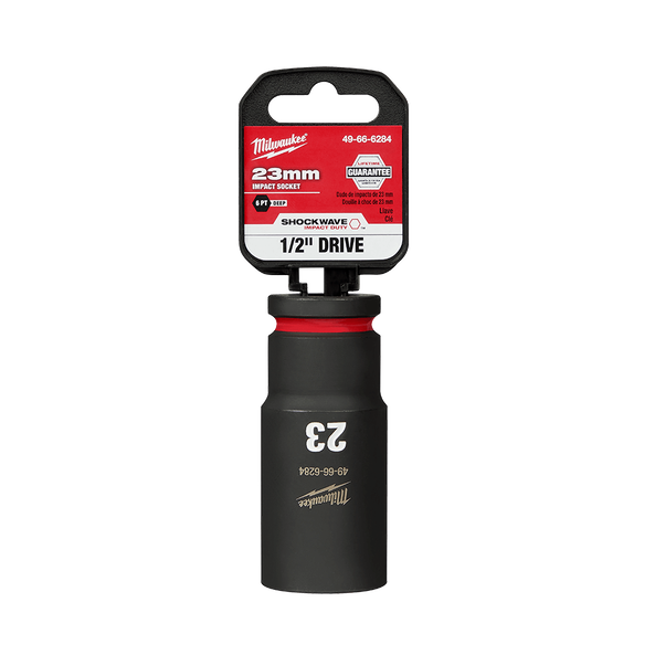 SHOCKWAVE™ 1/2" Drive 23mm Deep 6 Point Impact Socket, , hi-res